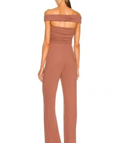 Outlet 👍 Camila Coelho Teaghan Jumpsuit In Brick Mauve ✨ -Camila Coelho Store COEL WC16 V3
