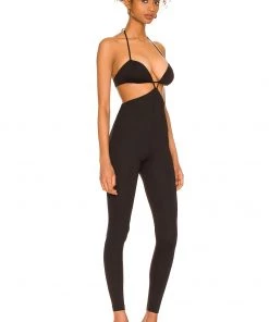 Cheap 👍 Camila Coelho Jona Jumpsuit In Black ✔️ -Camila Coelho Store COEL WC19 V2