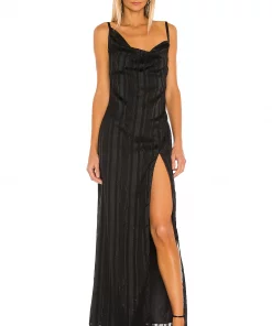 Cheap 🛒 Camila Coelho Reyna Maxi Dress 👗 In Black ⭐