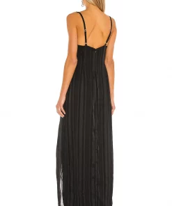 Cheap 🛒 Camila Coelho Reyna Maxi Dress 👗 In Black ⭐ -Camila Coelho Store COEL WD119 V3