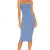 Deals 💯 Camila Coelho Claudia Midi Dress 👗 In Blue 🎉 -Camila Coelho Store COEL WD120 V1