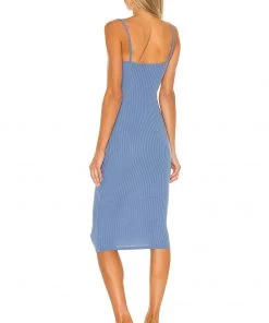 Deals 💯 Camila Coelho Claudia Midi Dress 👗 In Blue 🎉 -Camila Coelho Store COEL WD120 V3