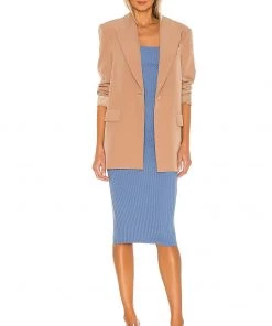 Deals 💯 Camila Coelho Claudia Midi Dress 👗 In Blue 🎉 -Camila Coelho Store COEL WD120 V4