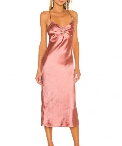 Top 10 ❤️ Camila Coelho Arnoldo Midi Dress 👗 In Rust ✨ -Camila Coelho Store COEL WD122 V2