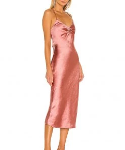 Top 10 ❤️ Camila Coelho Arnoldo Midi Dress 👗 In Rust ✨ -Camila Coelho Store COEL WD122 V3