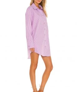 Flash Sale 🧨 Camila Coelho Elliot Shirt Dress 👗 In Pink Lilac 🎉 -Camila Coelho Store COEL WD123 V2
