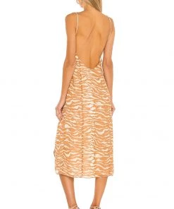 Brand new ❤️ Camila Coelho Bailee Midi Dress 👗 In Brown Zebra 🔥 -Camila Coelho Store COEL WD126 V3