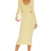 Best deal 🛒 Camila Coelho Rosabella Midi Dress 👗 In Yellow 🔔 -Camila Coelho Store COEL WD128 V1