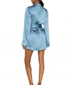 Outlet 💯 Camila Coelho Priscilla Mini Dress 👗 In Blue 😀 -Camila Coelho Store COEL WD133 V3