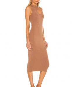 Brand new 🛒 Camila Coelho Chiara Dress 👗 In Mocha 🔔 -Camila Coelho Store COEL WD138 V2