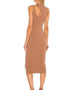 Brand new 🛒 Camila Coelho Chiara Dress 👗 In Mocha 🔔 -Camila Coelho Store COEL WD138 V3