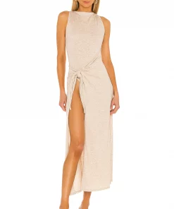 Budget 👍 Camila Coelho Poppy Midi Dress 👗 In Apricot ✔️