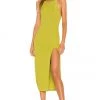 New ⭐ Camila Coelho Shelly Midi Dress 👗 In Yellow Green ⌛ -Camila Coelho Store COEL WD152 V1