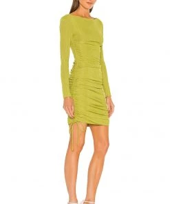 Deals 🧨 Camila Coelho Tiara Mini Dress 👗 In Yellow Green ⌛ -Camila Coelho Store COEL WD153 V2