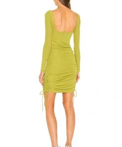 Deals 🧨 Camila Coelho Tiara Mini Dress 👗 In Yellow Green ⌛ -Camila Coelho Store COEL WD153 V3