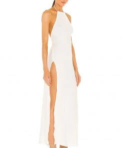 Deals 💯 Camila Coelho Celene Maxi Slip Dress 👗 In White 🤩 -Camila Coelho Store COEL WD159 V2