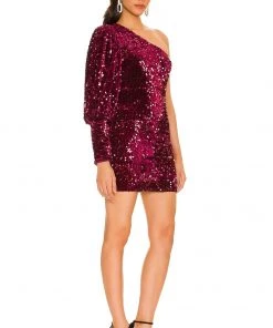 Wholesale 🔔 Camila Coelho Katya Mini Dress 👗 In Burgundy 😀 -Camila Coelho Store COEL WD176 V2