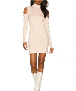 Best Pirce 😍 Camila Coelho Taylor Sweater Dress 👗 In Taupe Nude 🌟