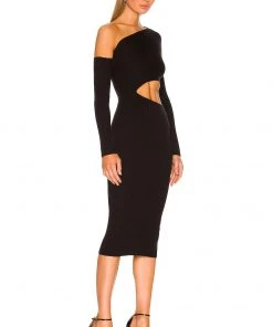 Best deal 🔔 Camila Coelho Nahla Knit Dress 👗 In Black ✨ -Camila Coelho Store COEL WD183 V2