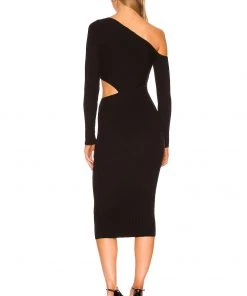 Best deal 🔔 Camila Coelho Nahla Knit Dress 👗 In Black ✨ -Camila Coelho Store COEL WD183 V4