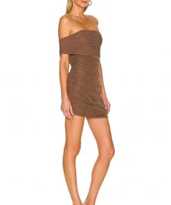 Best Sale ⭐ Camila Coelho Kiera Mini Dress 👗 In Brown ⭐ -Camila Coelho Store COEL WD184 V2
