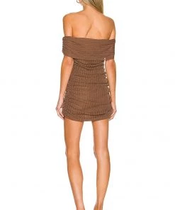 Best Sale ⭐ Camila Coelho Kiera Mini Dress 👗 In Brown ⭐ -Camila Coelho Store COEL WD184 V3