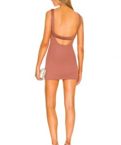 Buy 🤩 Camila Coelho Kennedy Mini Dress 👗 In Brick Mauve 🔔 -Camila Coelho Store COEL WD189 V3