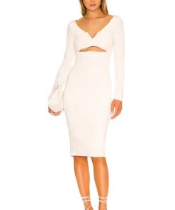 Wholesale ✔️ Camila Coelho Solo Midi Dress 👗 In Off White 👏