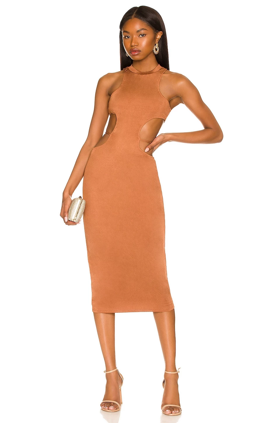 Budget π Camila Coelho Cassidy Midi Dress π In Chestnut Brown π 3 Budget π Camila Coelho Cassidy Midi Dress π In Chestnut Brown π