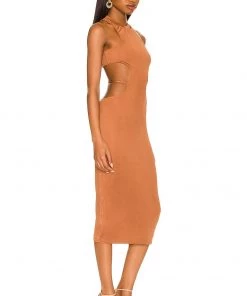 Budget π Camila Coelho Cassidy Midi Dress π In Chestnut Brown π 6 Budget π Camila Coelho Cassidy Midi Dress π In Chestnut Brown π -Camila Coelho Store COEL WD198 V2
