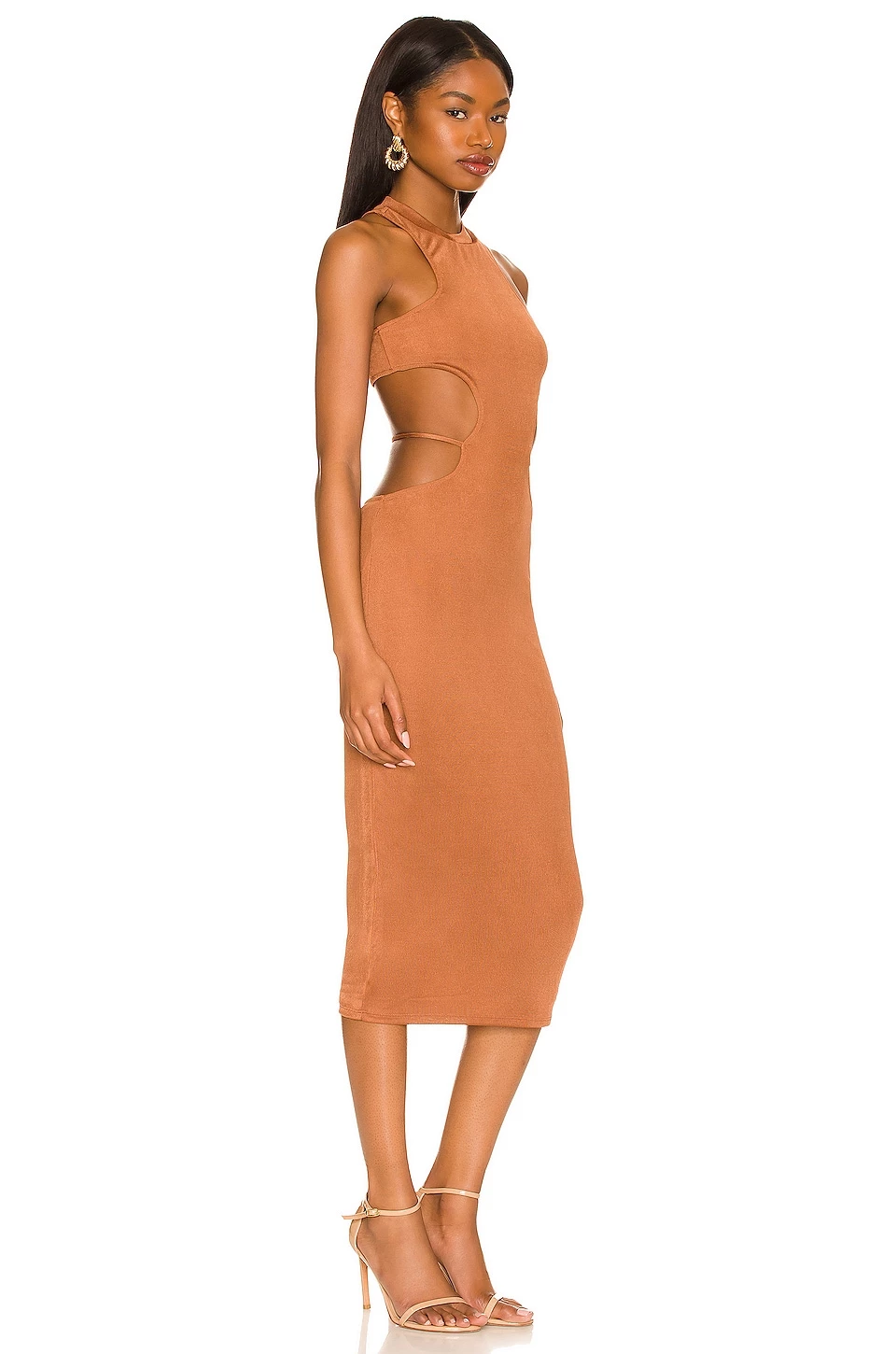Budget π Camila Coelho Cassidy Midi Dress π In Chestnut Brown π 4 Budget π Camila Coelho Cassidy Midi Dress π In Chestnut Brown π - Image 2