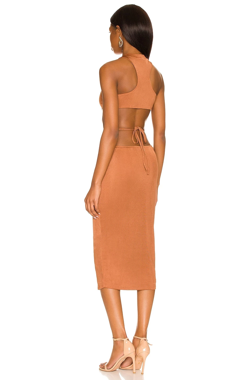 Budget π Camila Coelho Cassidy Midi Dress π In Chestnut Brown π 5 Budget π Camila Coelho Cassidy Midi Dress π In Chestnut Brown π - Image 3