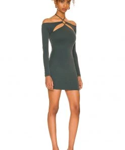 Hot Sale 🧨 Camila Coelho Leah Mini Dress 👗 In Emerald Green 🎁 -Camila Coelho Store COEL WD204 V2