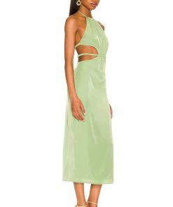 Coupon 🔥 Camila Coelho Remi Midi Dress 👗 In Jade Green 👍 -Camila Coelho Store COEL WD213 V2