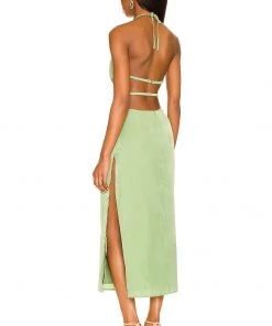 Coupon 🔥 Camila Coelho Remi Midi Dress 👗 In Jade Green 👍 -Camila Coelho Store COEL WD213 V3
