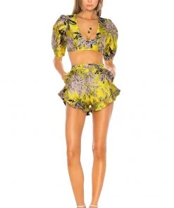 Coupon π Camila Coelho Corelida Short In Yellow Floral π 9 Coupon π Camila Coelho Corelida Short In Yellow Floral π -Camila Coelho Store COEL WF1 V4