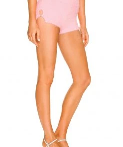 Best reviews of 👍 Camila Coelho Genevieve Side Tie Short In Baby Pink ✔️ -Camila Coelho Store COEL WF33 V2
