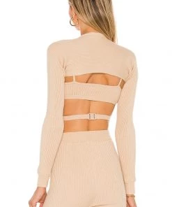 Hot Sale 🤩 Camila Coelho Tristan Shrug In Tan ❤️ -Camila Coelho Store COEL WK48 V3