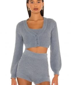 Deals 🎁 Camila Coelho Toni Cardigan In Slate ✨ -Camila Coelho Store COEL WK50 V2