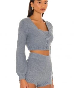 Deals 🎁 Camila Coelho Toni Cardigan In Slate ✨ -Camila Coelho Store COEL WK50 V3