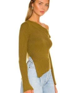 Buy 🔔 Camila Coelho Shauna Sweater In Olive Green ✔️ -Camila Coelho Store COEL WK53 V2