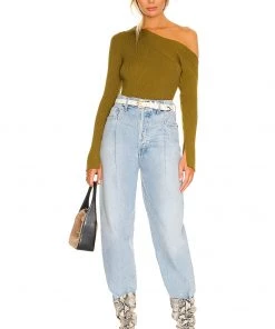 Buy 🔔 Camila Coelho Shauna Sweater In Olive Green ✔️ -Camila Coelho Store COEL WK53 V4