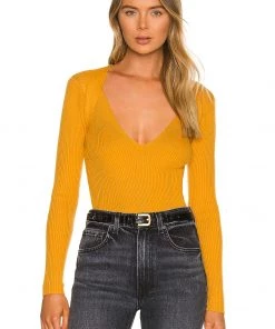 Outlet 😀 Camila Coelho Patten Sweater In Clementine ⌛