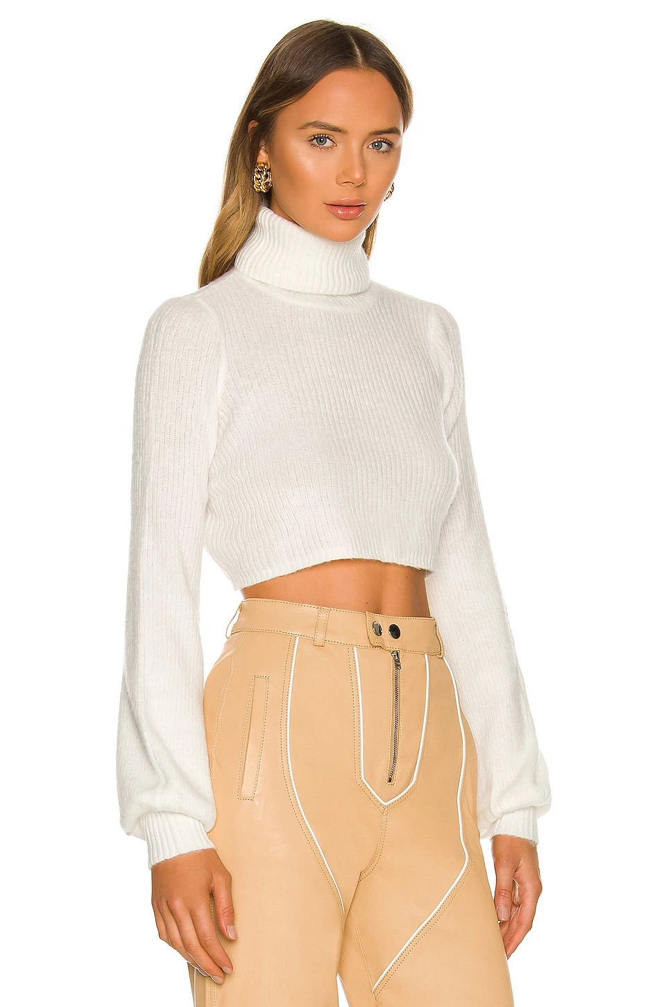 Promo 🧨 Camila Coelho Cesare Cropped Sweater In White ❤️ 4 Promo 🧨 Camila Coelho Cesare Cropped Sweater In White ❤️ - Image 2