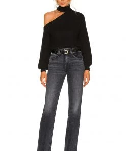 Outlet ⭐ Camila Coelho Davey Sweater In Black 🔔 -Camila Coelho Store COEL WK60 V4