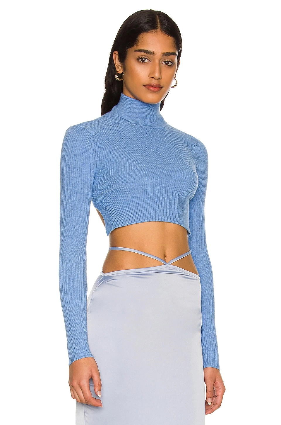 Discount 𧨠Camila Coelho Meriam Tie Back Sweater In Baby Blue ⨠5 Discount 𧨠Camila Coelho Meriam Tie Back Sweater In Baby Blue ⨠- Image 3