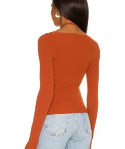 Wholesale 🎉 Camila Coelho Allora Sweater In Auburn 🤩 -Camila Coelho Store COEL WK67 V3