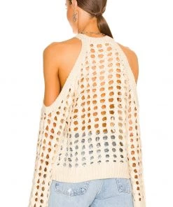 Flash Sale ⭐ Camila Coelho Inez Open Cable Sweater In Ivory 💯 -Camila Coelho Store COEL WK68 V3