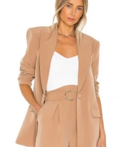 Cheapest 🎁 Camila Coelho Morena Blazer In Nude Toffee 😍