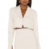 Best Sale 👏 Camila Coelho Tessa Crop Blazer In Nude 💯 -Camila Coelho Store COEL WO23 V1